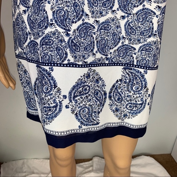 Lulu’s Taj Mahal Tour Blue Paisley Shift Dress NWT - Picture 6 of 9